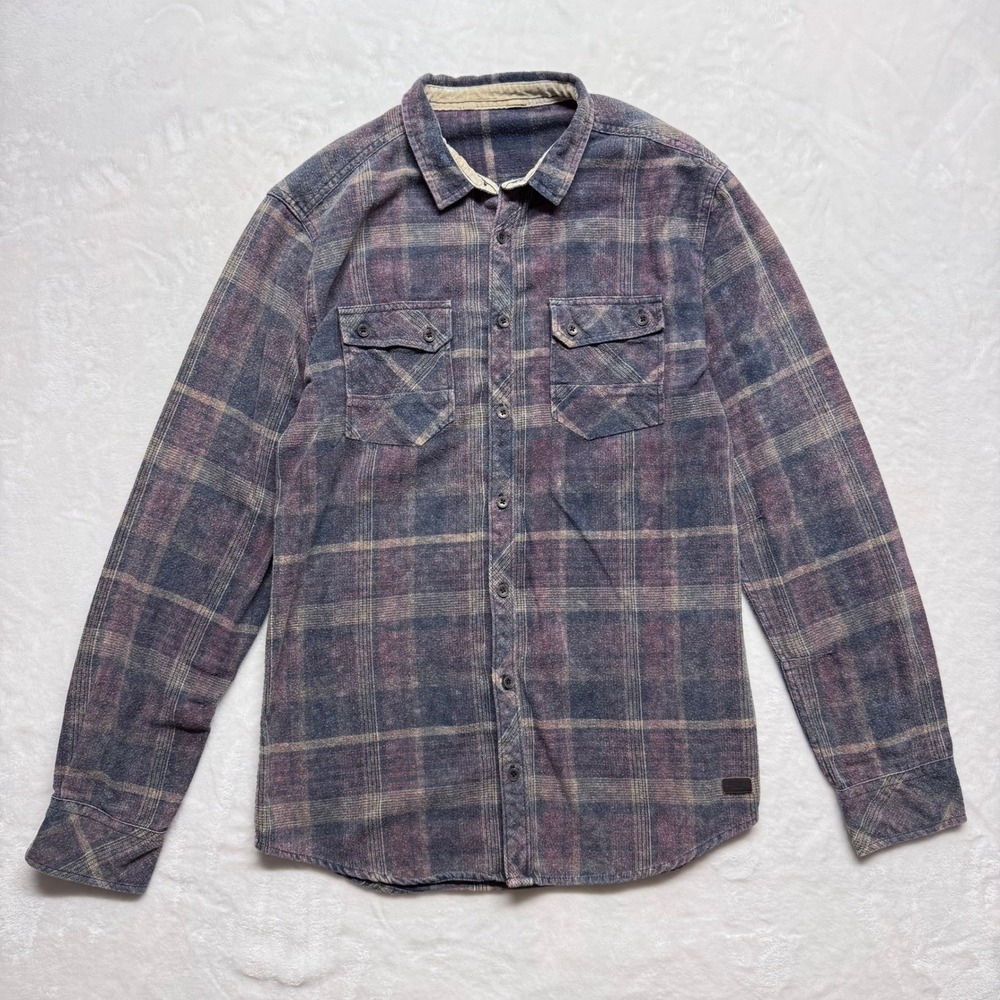 Outpost‎ Makers Plaid Flannel Shirt Mens Large Long Sleeve Button Up Outdoor